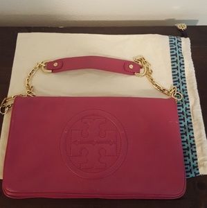 Authentic Tory Burch Bombe Reva Clutch